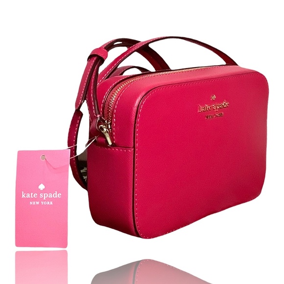 Kate Spade Staci Mini Camera Bag Crossbody, Pink Ruby, NEW WITH TAGS - Picture 5 of 13